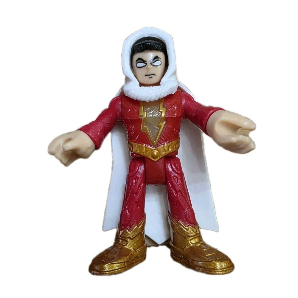 Fisher Price Imaginext DC Super Friends Action Figure Shazam W/ White Cloak Toy
